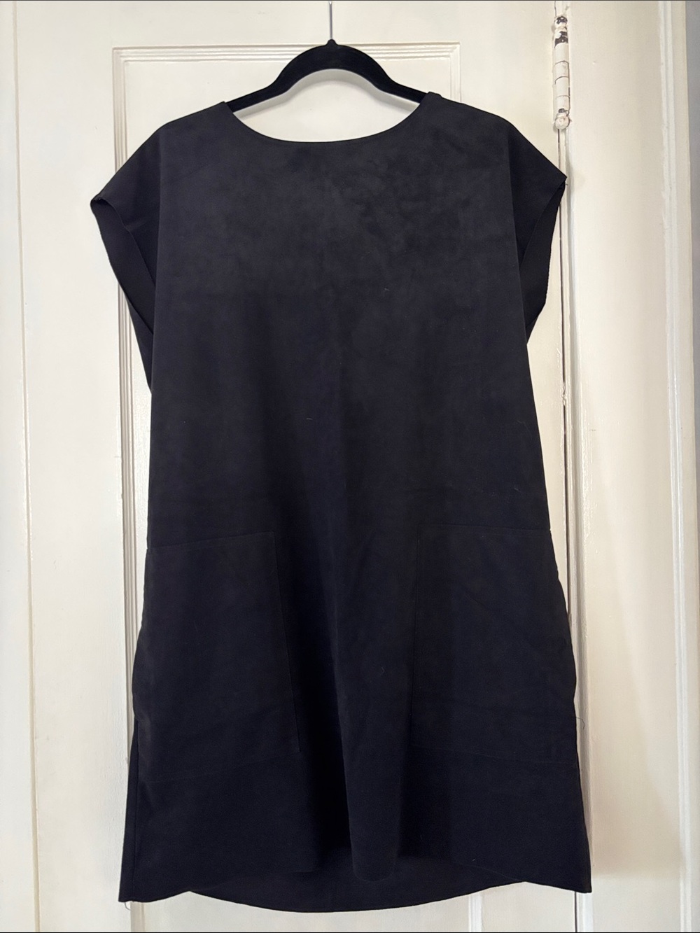 Wilfred Black Suede Shift Dress